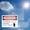 Signmission Electrical Hazards Do Not Touch Danger Sign, Vinyl Decal, 10in W x 7in L, 2PK OS-2PACK-DS-D-710-L-19342 - alternate 5